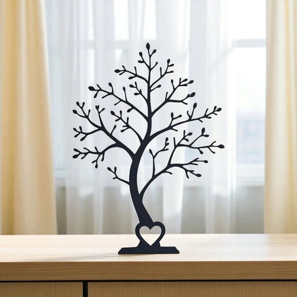 Handmade Other - Minimalist Tree Decor Heart Home Accent Handmade Black